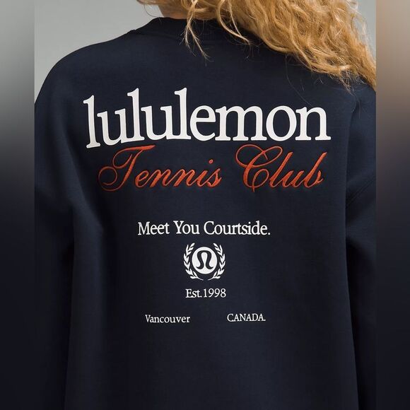 NWT Lululemon Heavyweight Fleece Pullover *Tennis Club size M - Picture 4 of 8